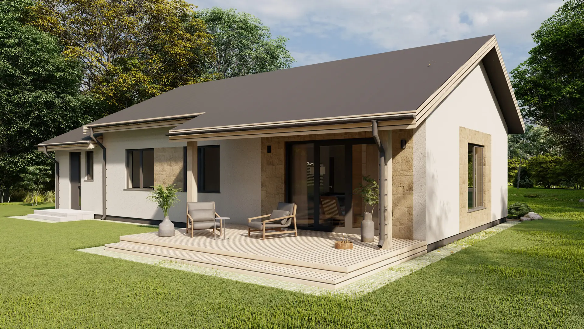 koka karkasa māju projekti